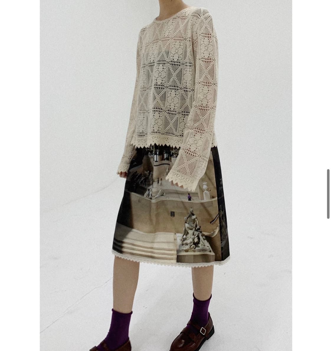 쿠키시 미디스커트 상품이미지3