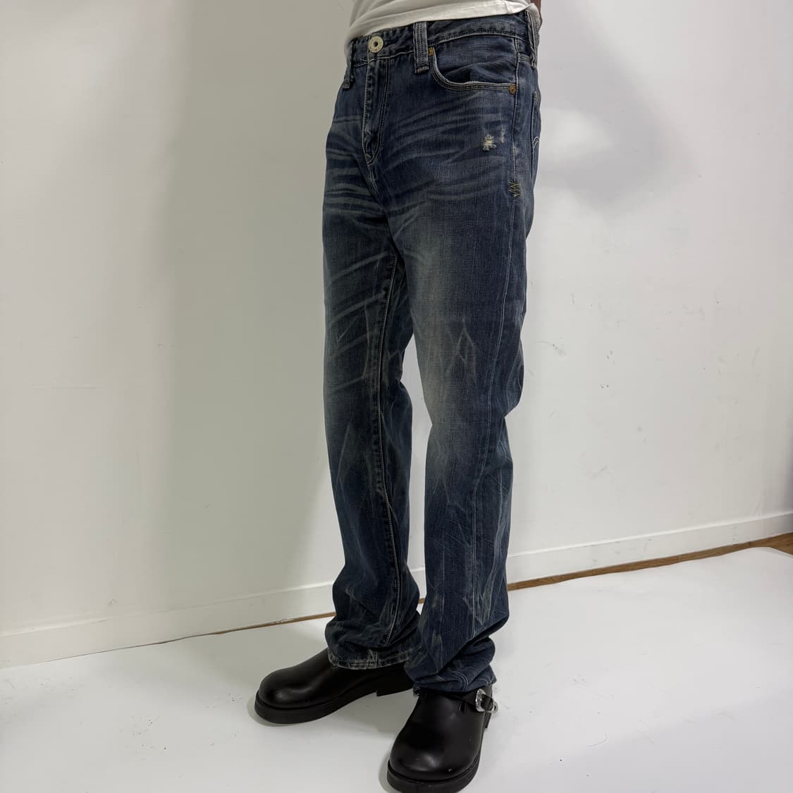 리바이스 523 워시드 데님 팬츠  상품이미지3