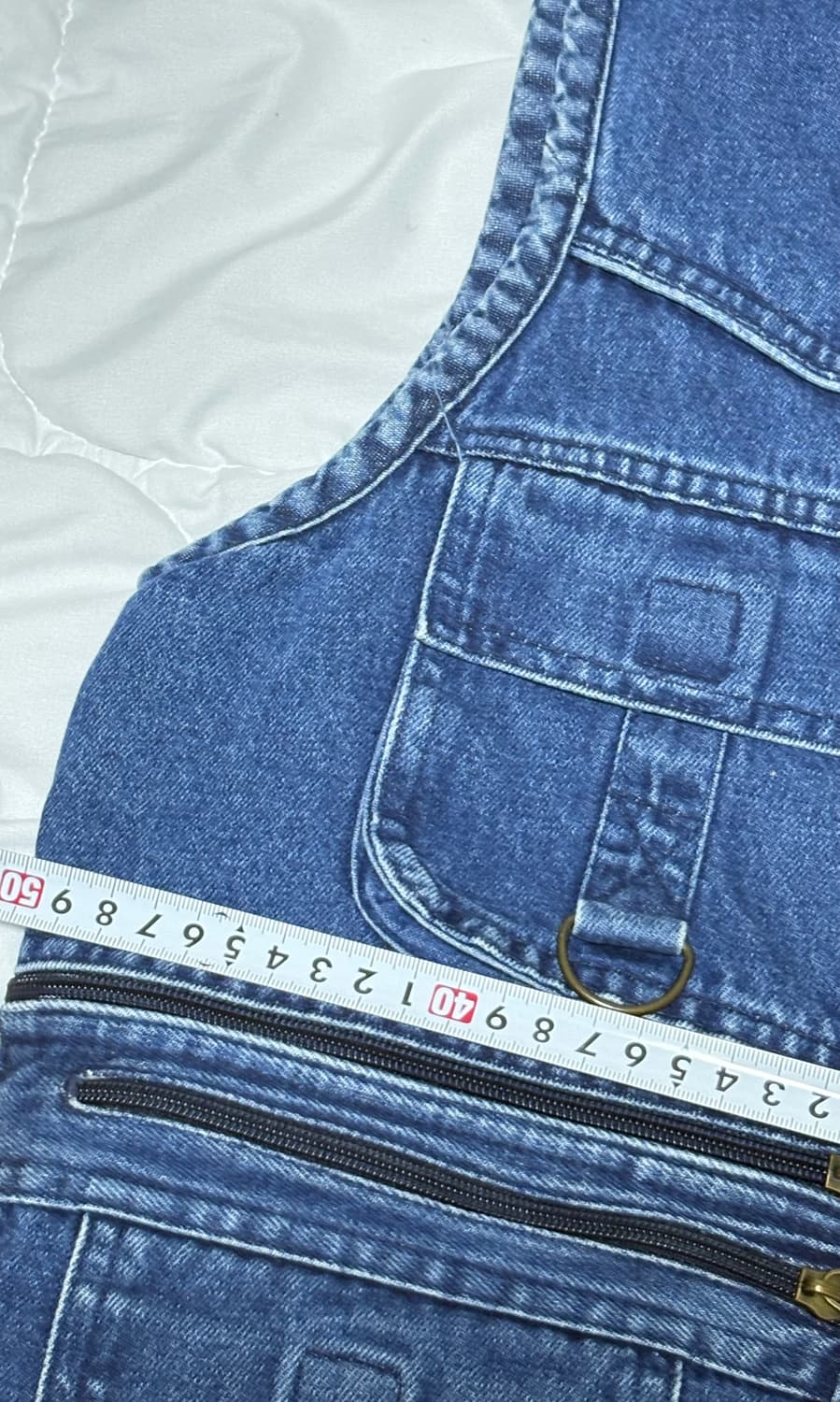 아메카지 워크웨어 데님 베스트 상품이미지8