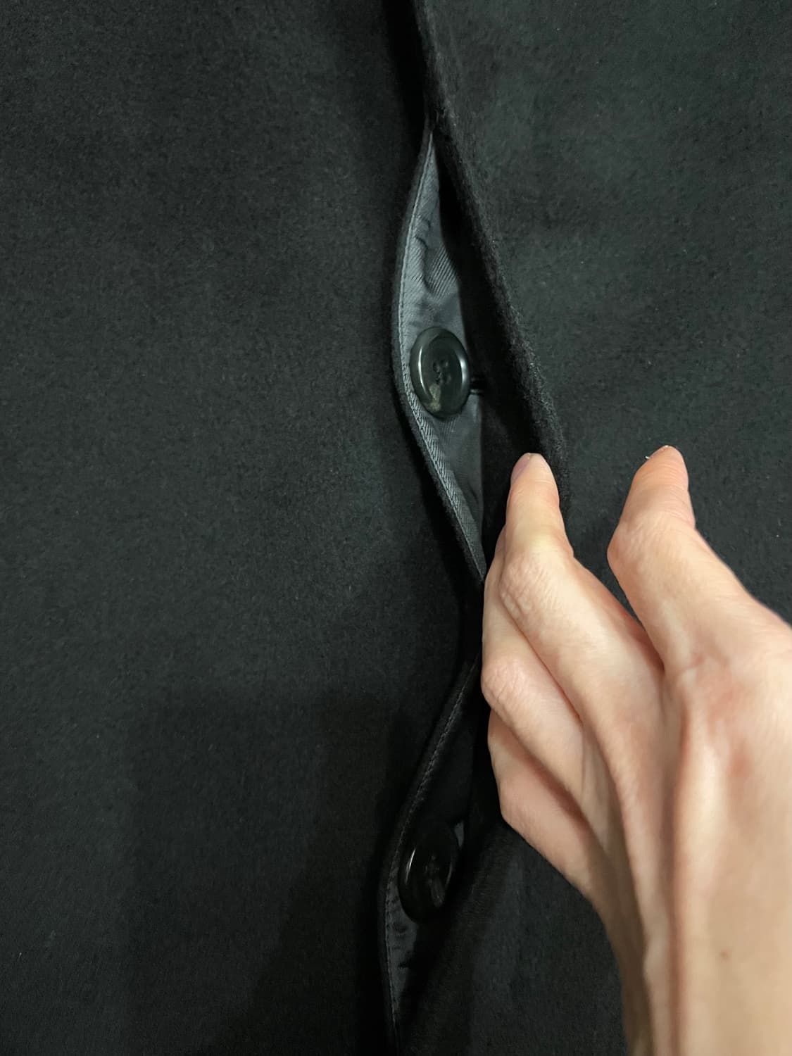 줄리아노 그로쏘니 울 캐시미어 앙고라 코트 블랙 상품이미지7