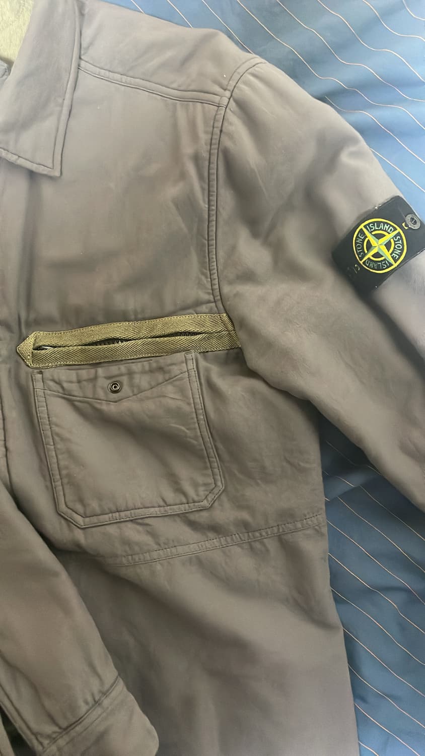 (L) 100 스톤아일랜드 셔츠 자켓 상품이미지3