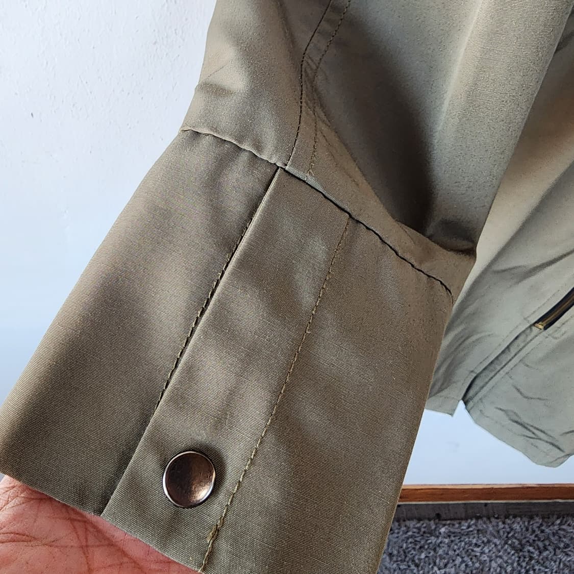 hummel 카키색 롱 야상 점퍼 상품이미지4