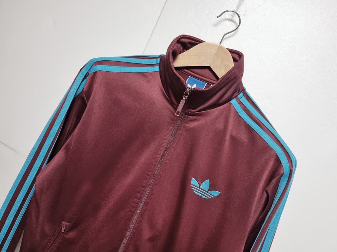 남성 아디다스 버건디 OG 불꽃 구 파이어버드 트랙탑 져지 저지 집업 상품이미지2
