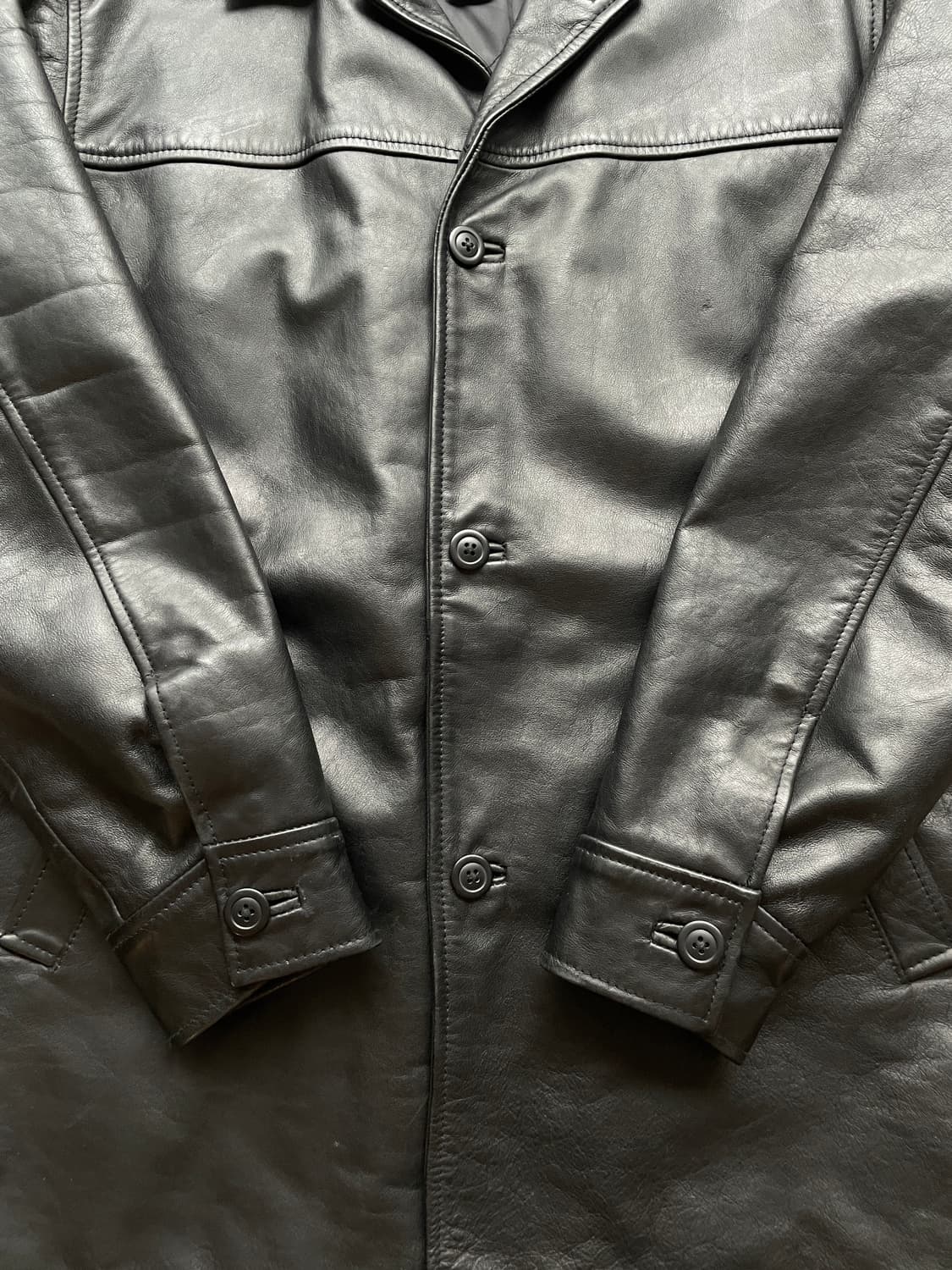 90s 올드갭 레더 카코트 gap carcoat 상품이미지4