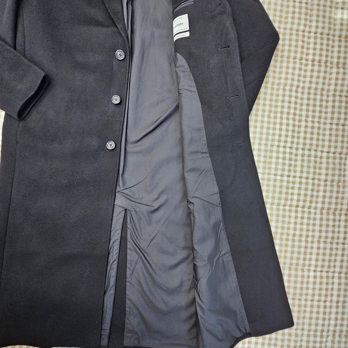 비바스튜디오 울 캐시미어 롱 코트 남자100 상품이미지6