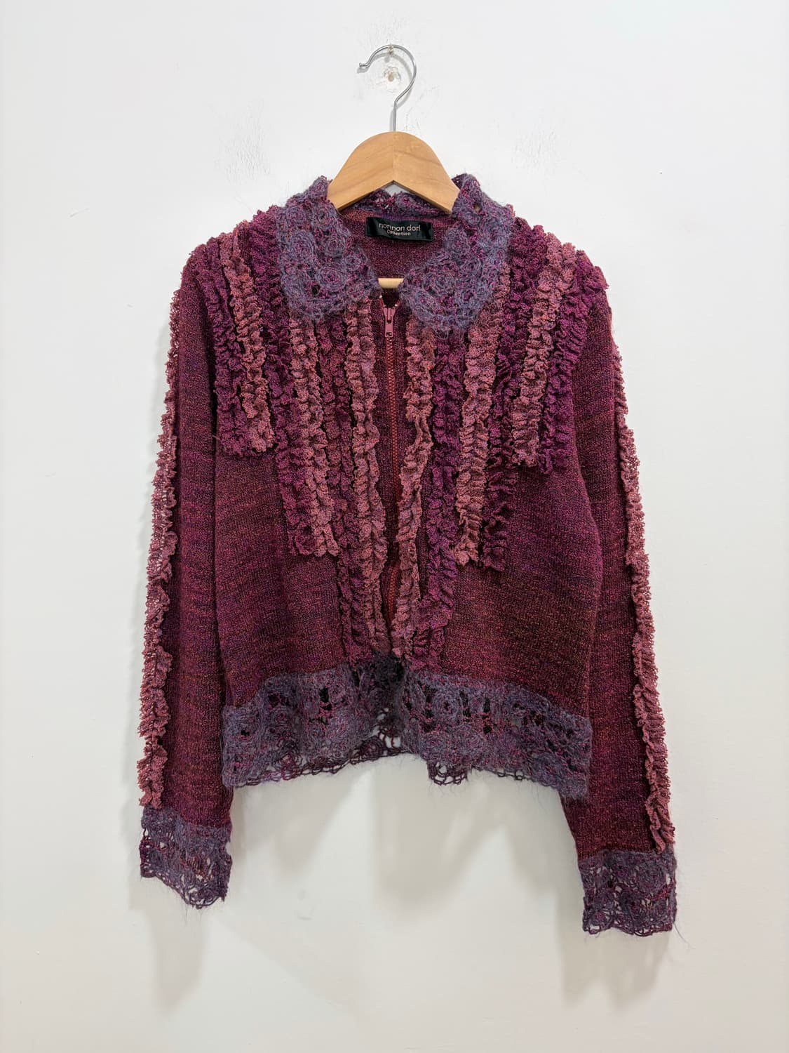 nonnon dori 빈티지 레이스 니트 자켓 상품이미지5