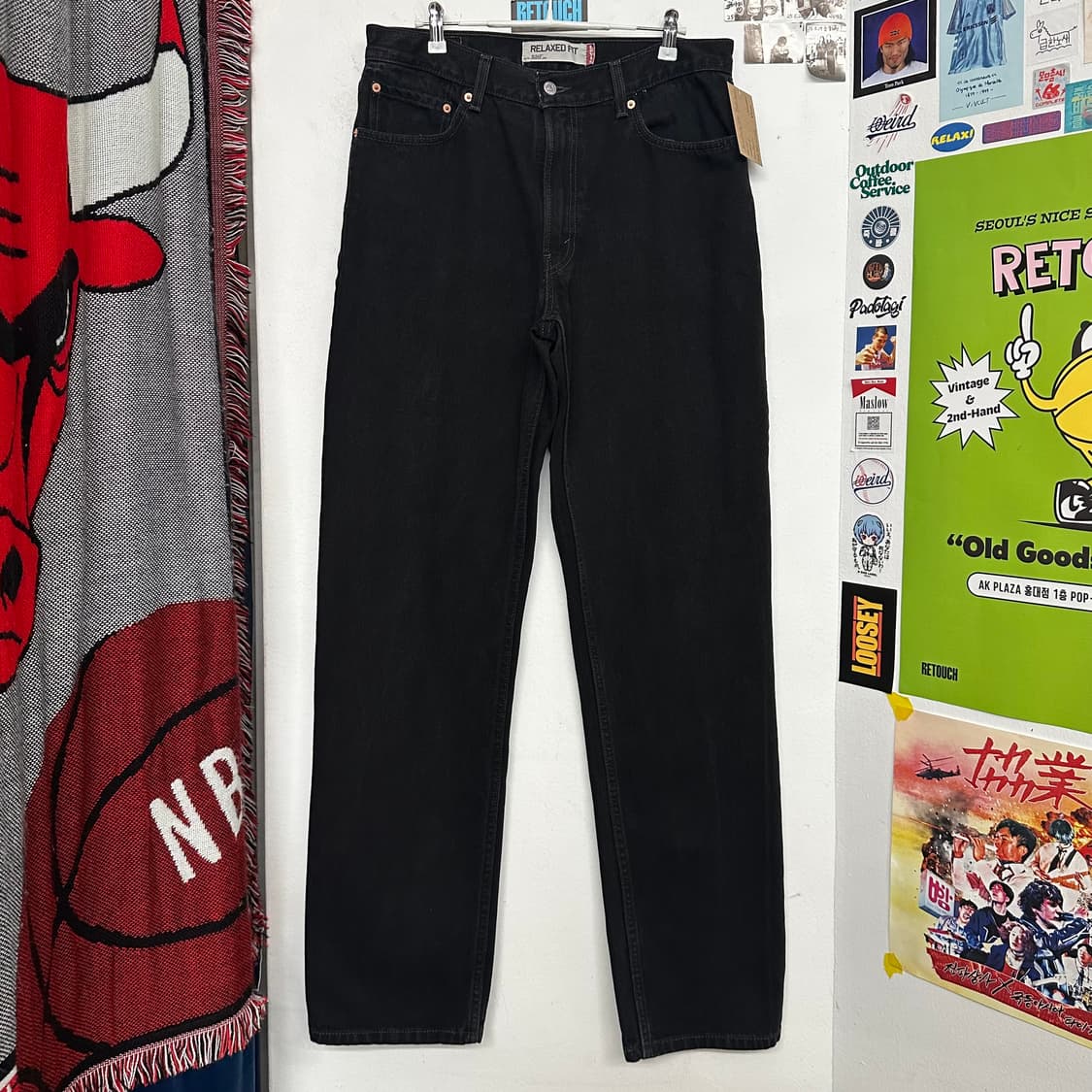 00’s 리바이스 550 릴렉스핏 블랙진 상품이미지1