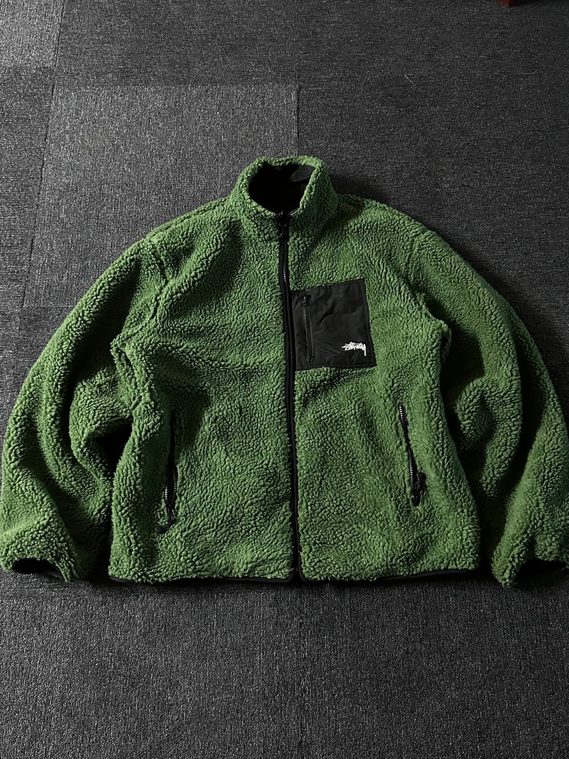 Stussy 스투시 리버시블 쉐르파 8볼 플리스 자켓 상품이미지2