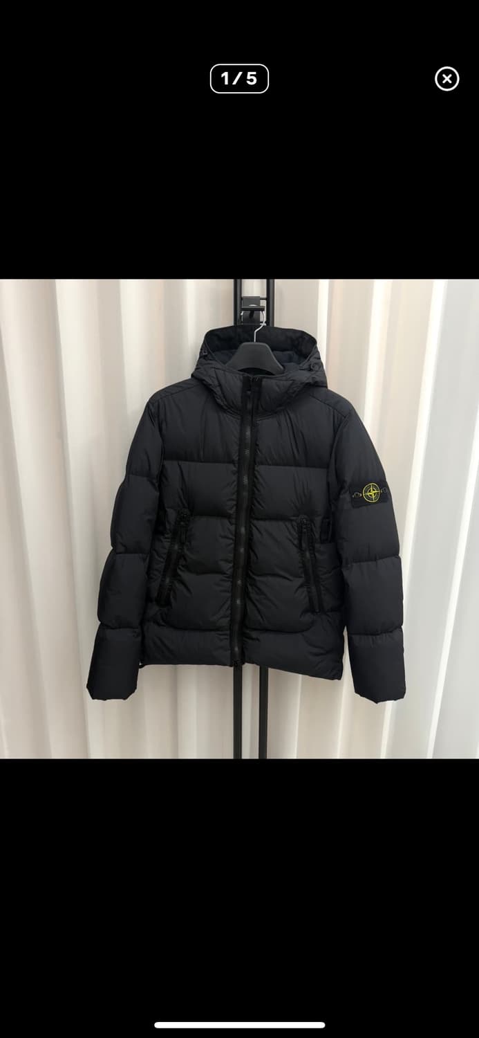 스톤아일랜드 크링클랩스 21fw 후드 패딩 M 상품이미지1