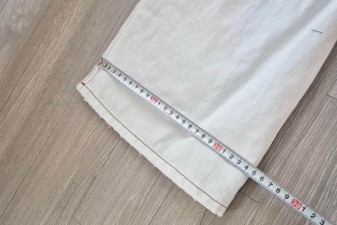 와이드부츠컷진 밝은아이보리진  상품이미지8