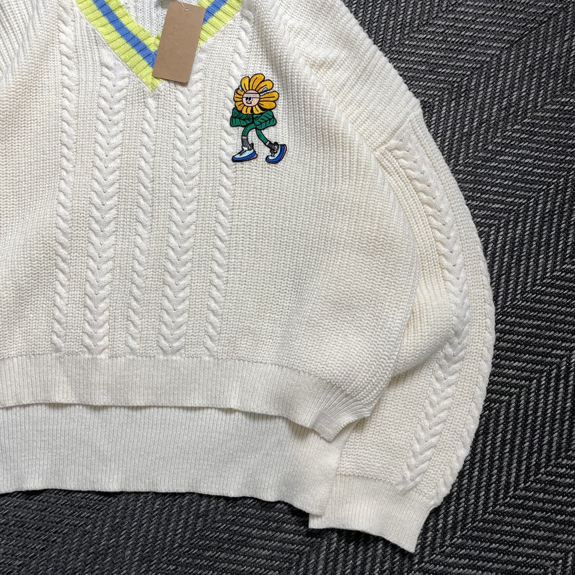 쥬시쥬디 케이블 아이보리 스웨터 니트 o 4565 상품이미지2