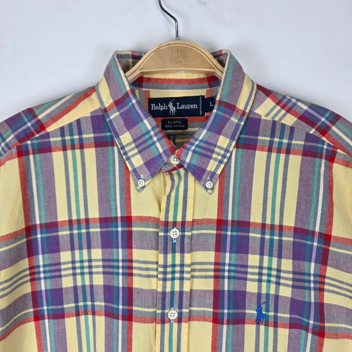 랄프로렌 마드리스 체크 반팔셔츠 상품이미지2