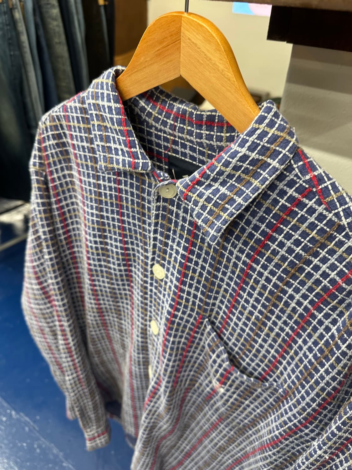 India 보드웨어 스티치 체크셔츠 상품이미지4