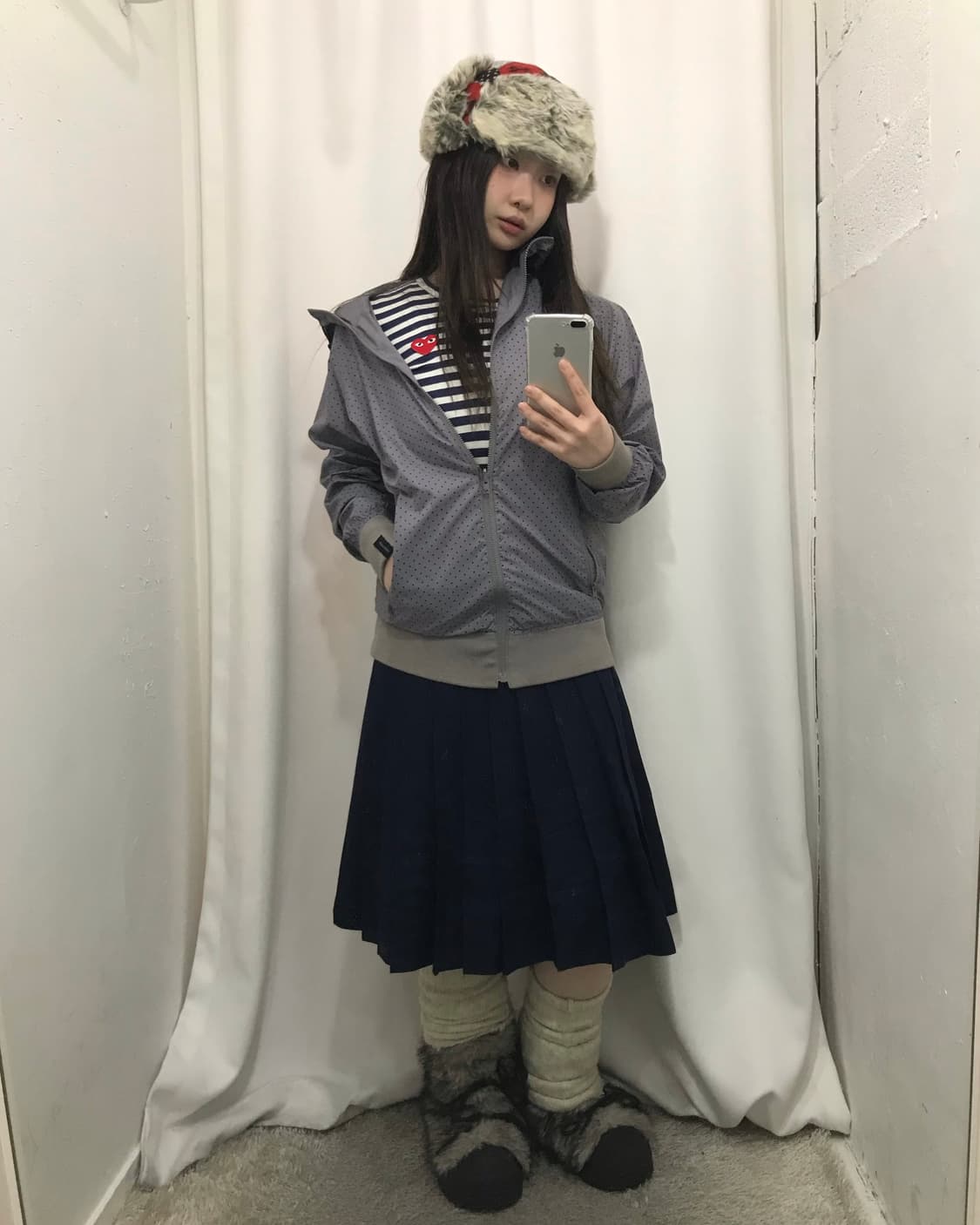 도트 바람막이 코디 세트 🤍 상품이미지1