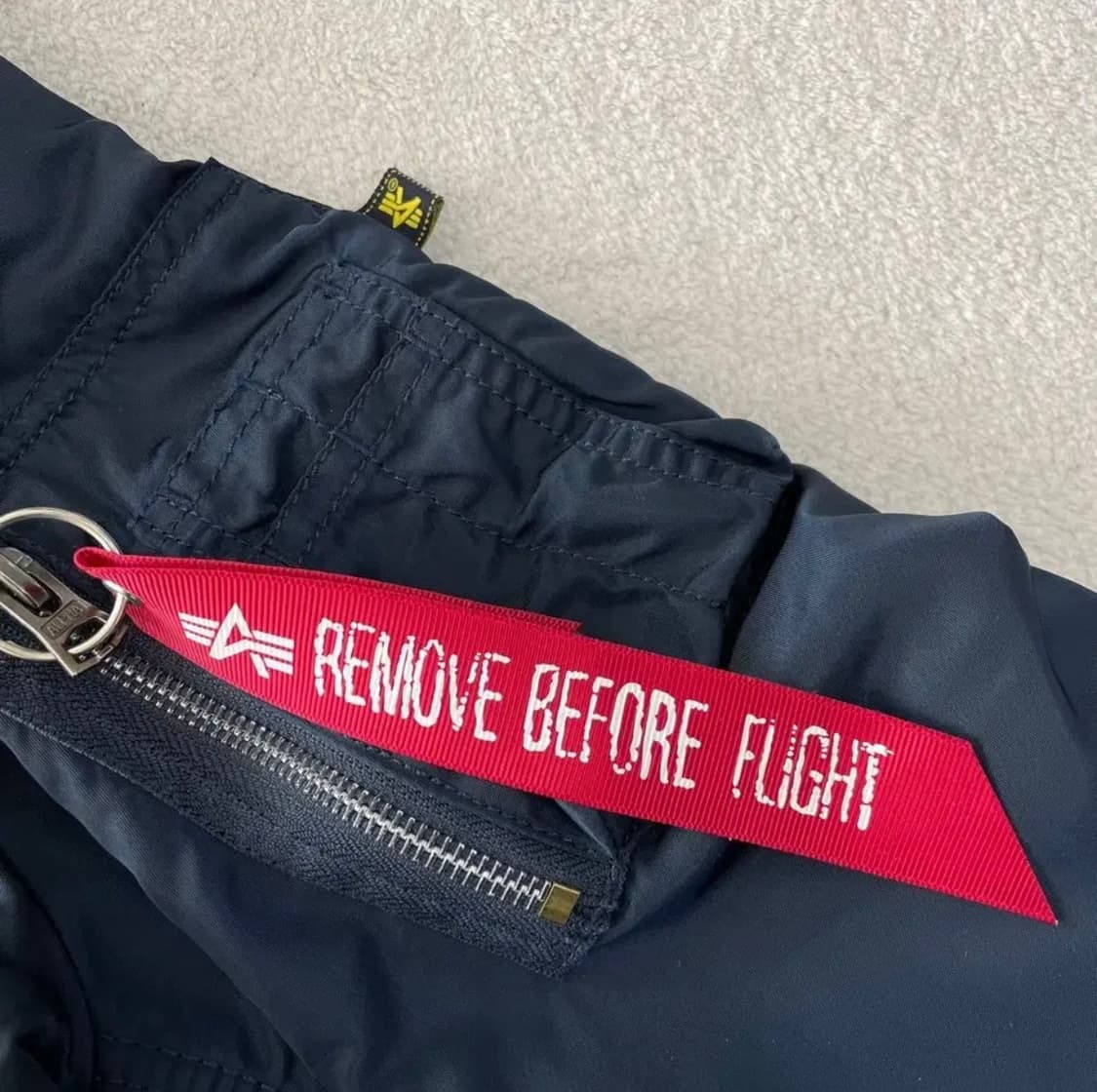 알파인더스트리 ma-1 네이비 L사이즈 상품이미지3