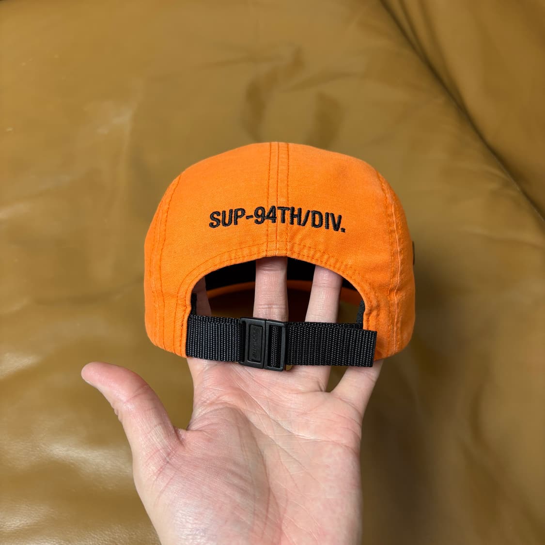 슈프림 캠프캡 모자 박스로고 24ss 밀리터리 오렌지 상품이미지8