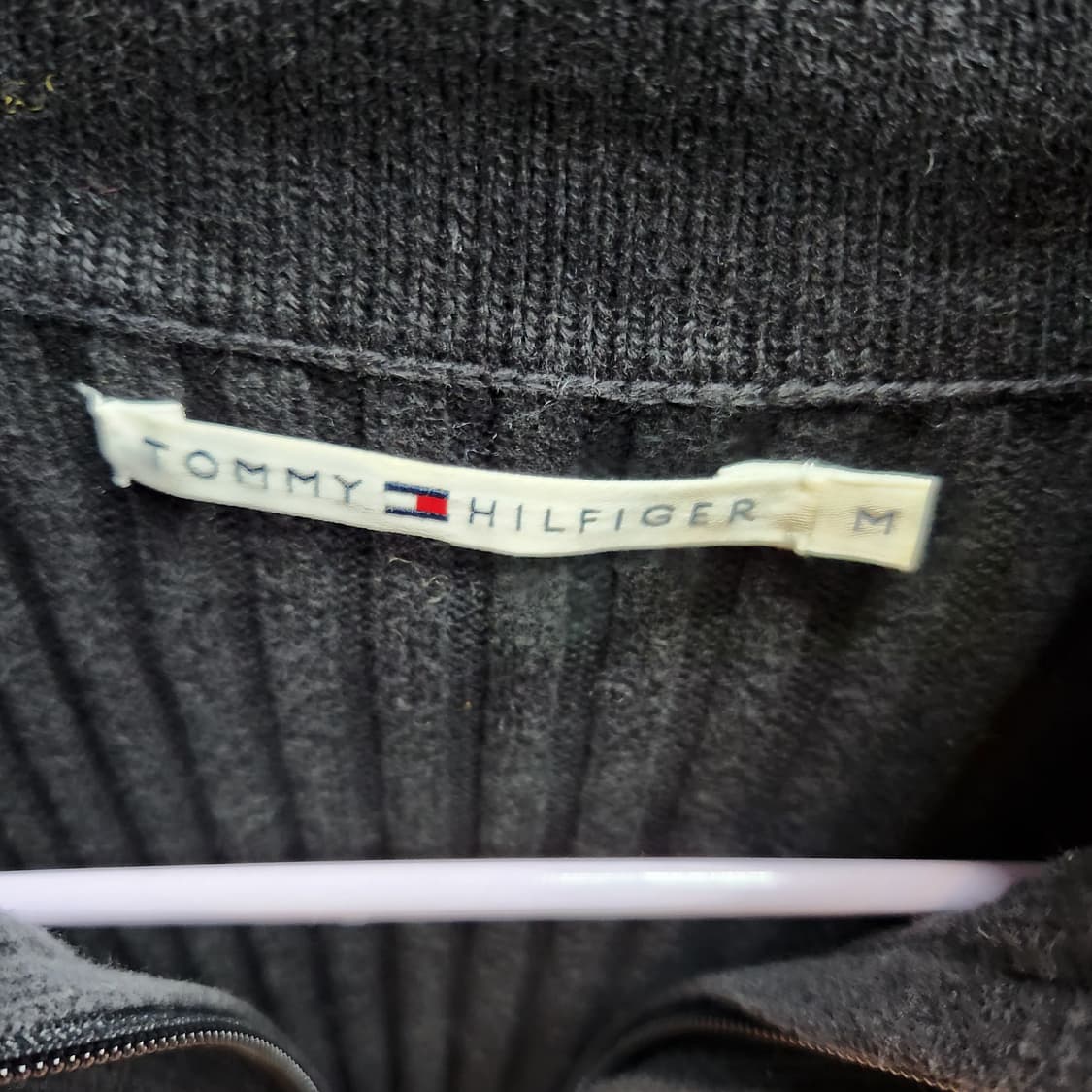 타미힐피거 골지 니트 투웨이 집업 S~M 상품이미지4