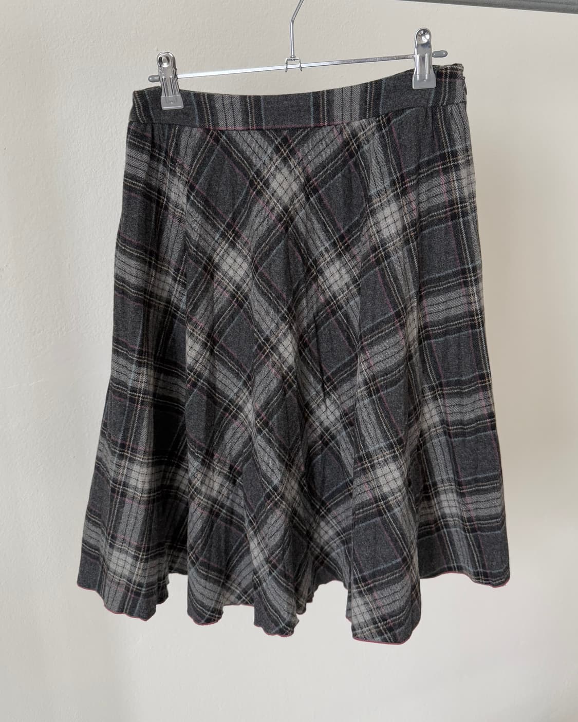 빈티지 체크 스커트 상품이미지1