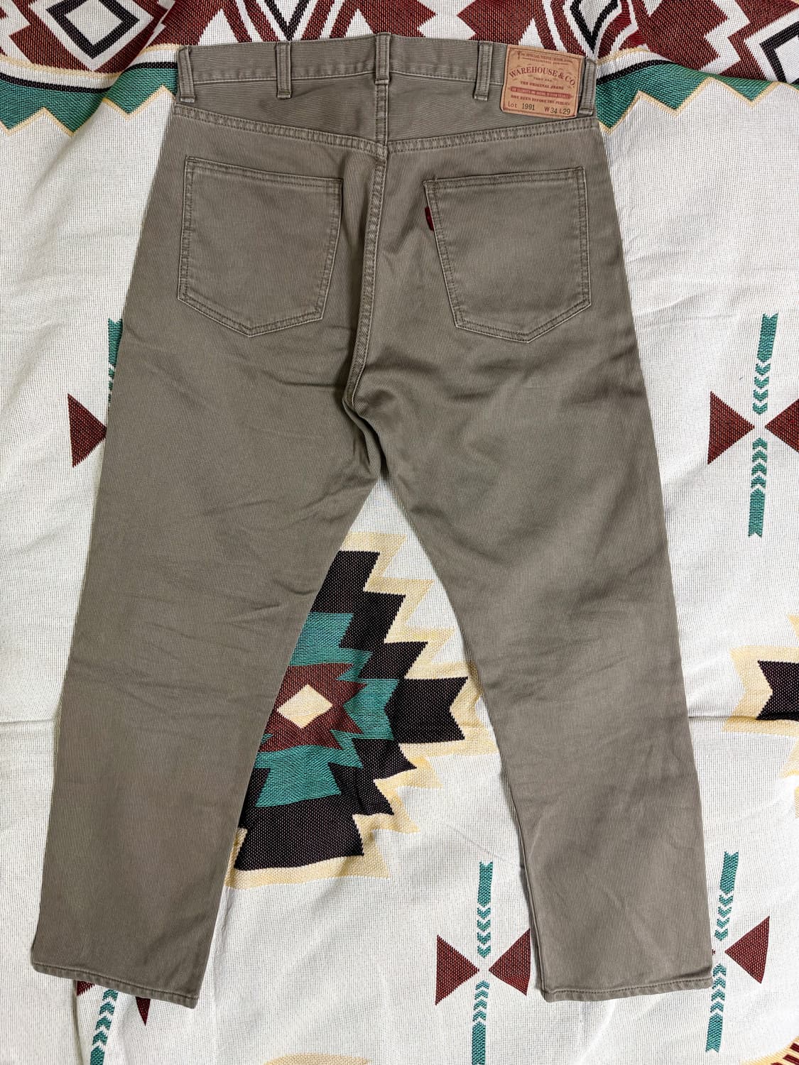 웨어하우스x빔즈플러스 코듀로이팬츠 34 상품이미지3