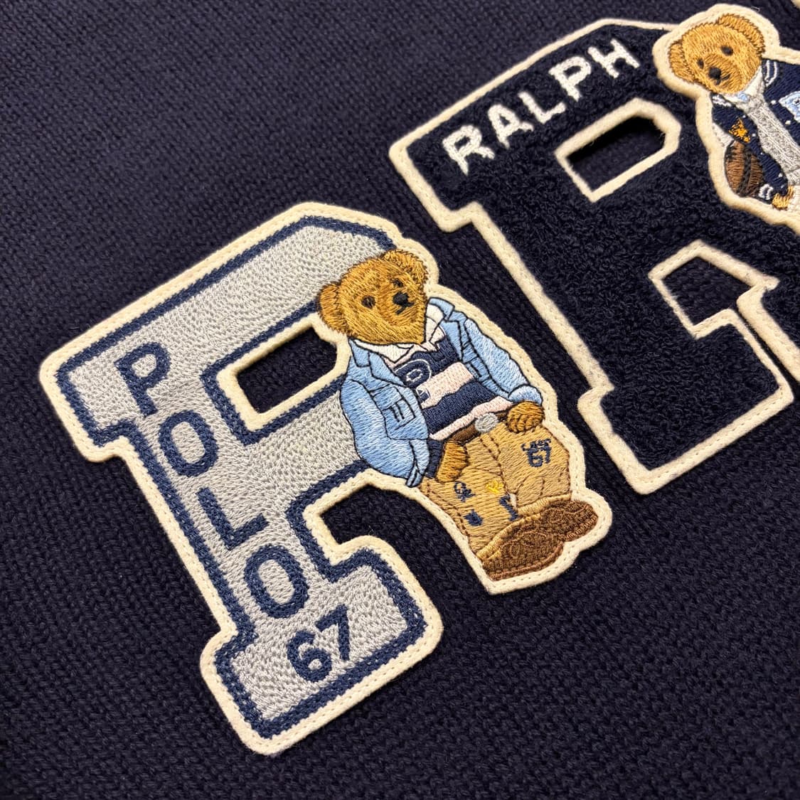 [L] 폴로 랄프로렌 PRL 베어 니트 네이비 B529 상품이미지4