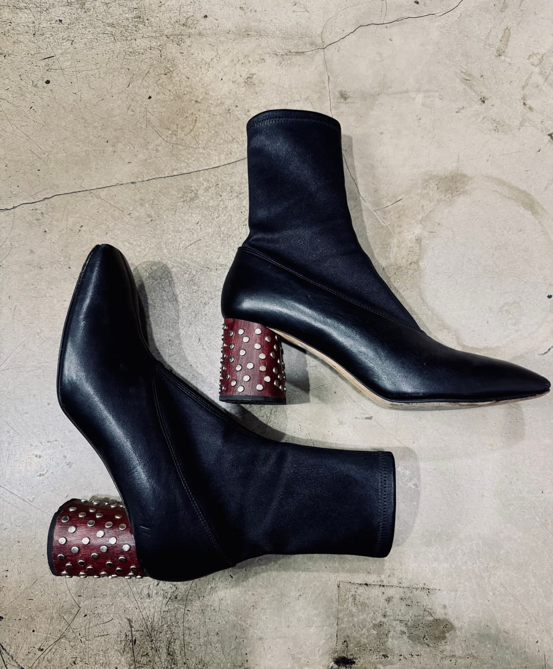 헬무트랭 스퀘어 토 레더부츠 상품이미지2