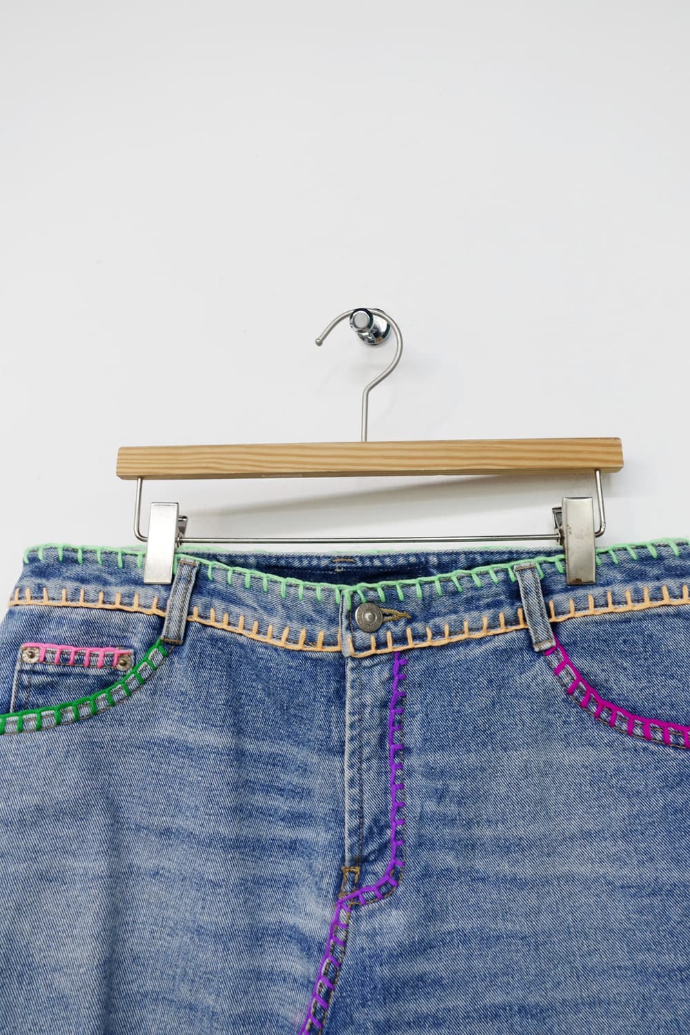 BOY HOLIC 크로셰 데님 미니 스커트 상품이미지6