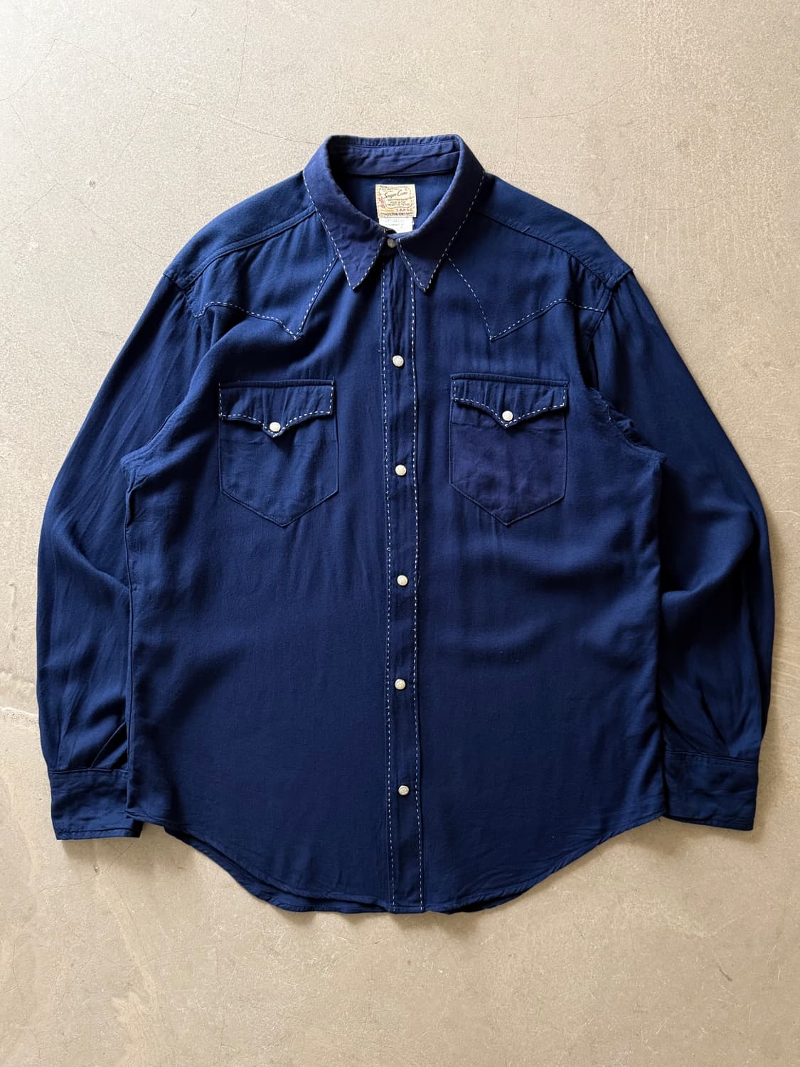 Sugar Cane Contrast Stitch Western Shirt 상품이미지3