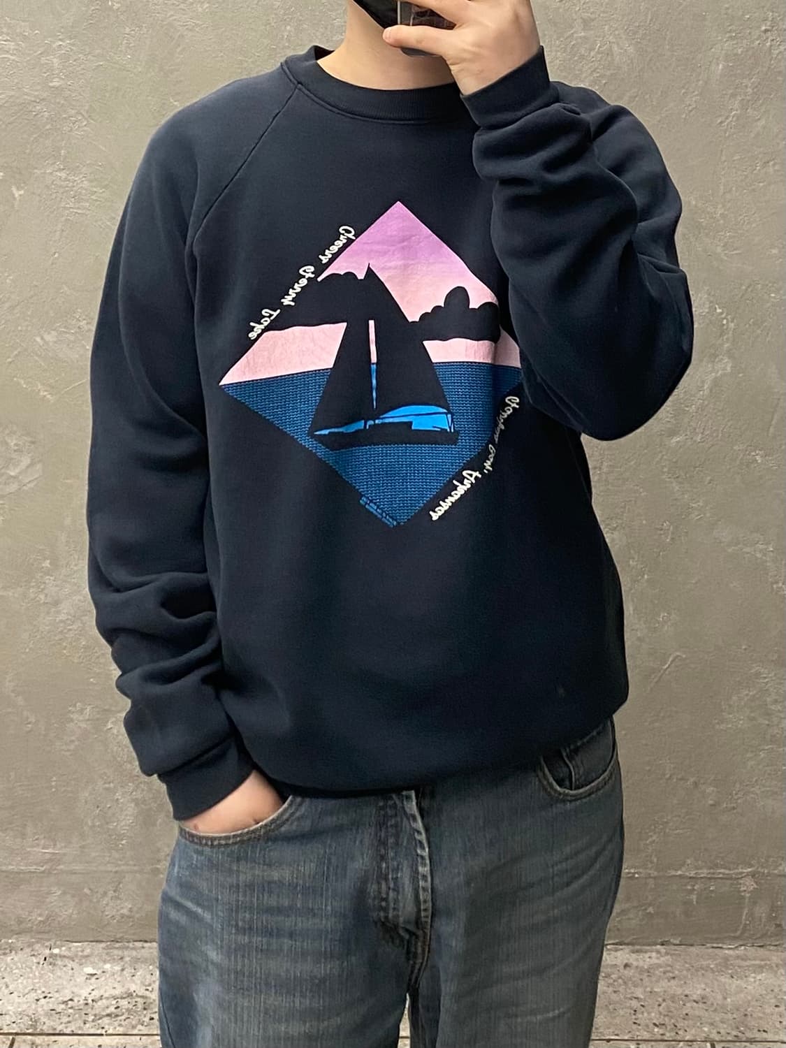 [XL] 90s 프룻오브더룸 USA 메이드 50/50 빈티지 스웻셔츠 상품이미지1