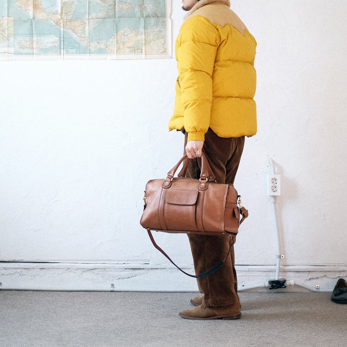 요시다 포터 바론 브라운 레더 투웨이 보스턴백 상품이미지2