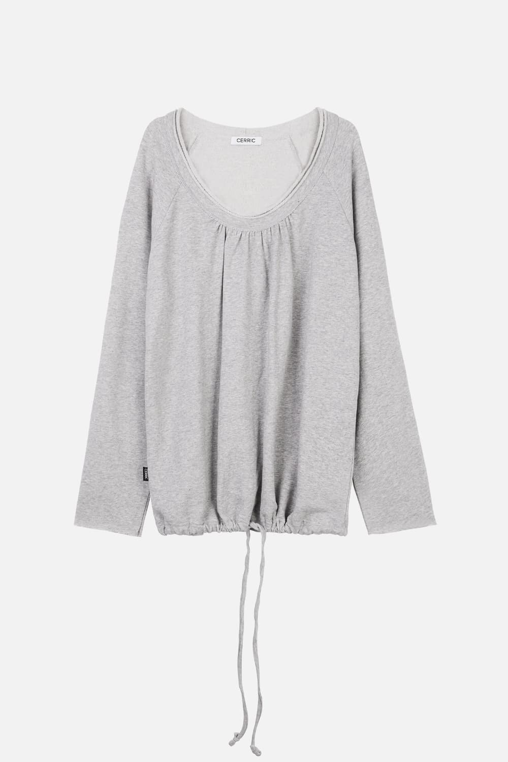 CERRIC Round Hem String Top 상품이미지2