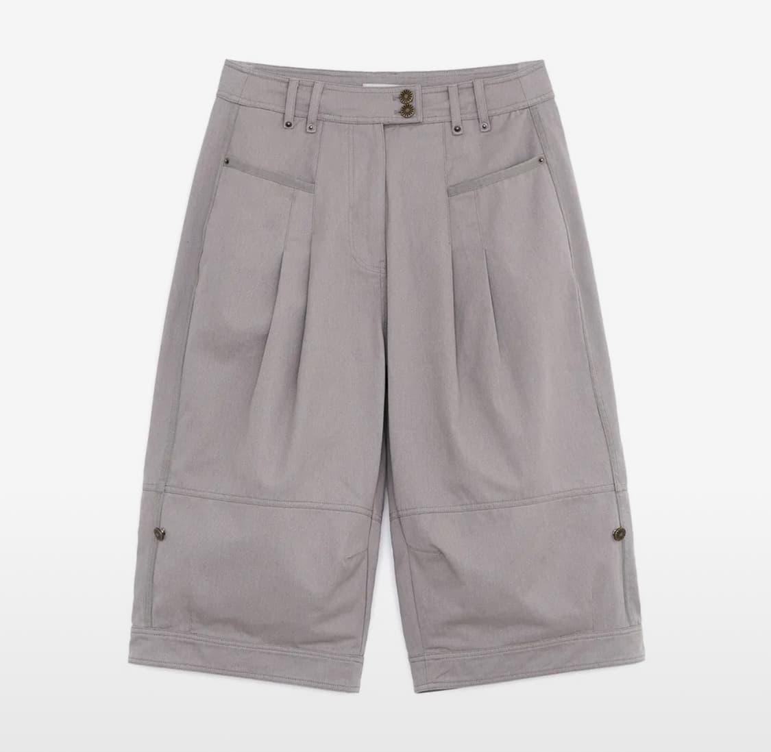 허그유어스킨 벌룬 핀턱 카프리 팬츠 M 상품이미지1