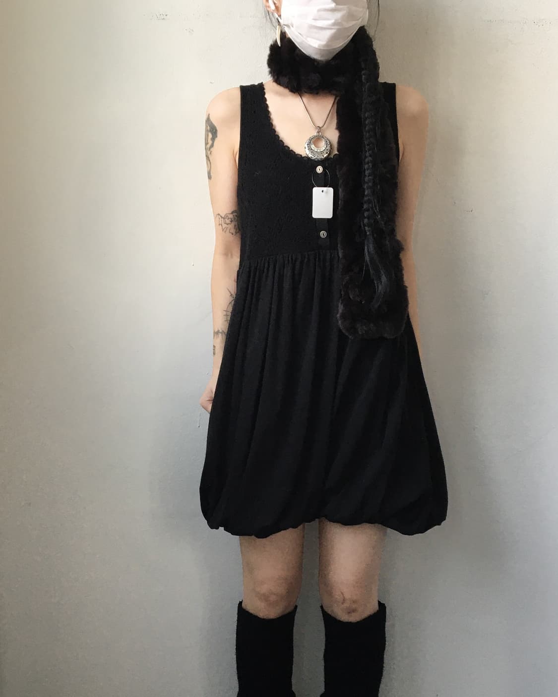 Crochet point sleeveless onepiece 상품이미지1