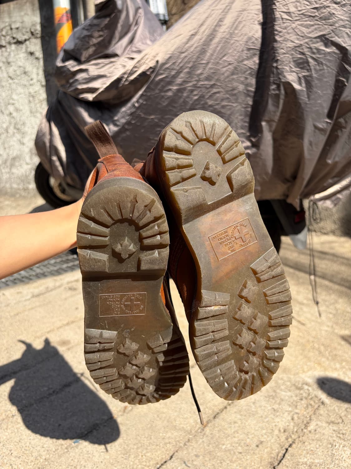 260) Dr. Martens 브라운 레더 레이스업 부츠 상품이미지8