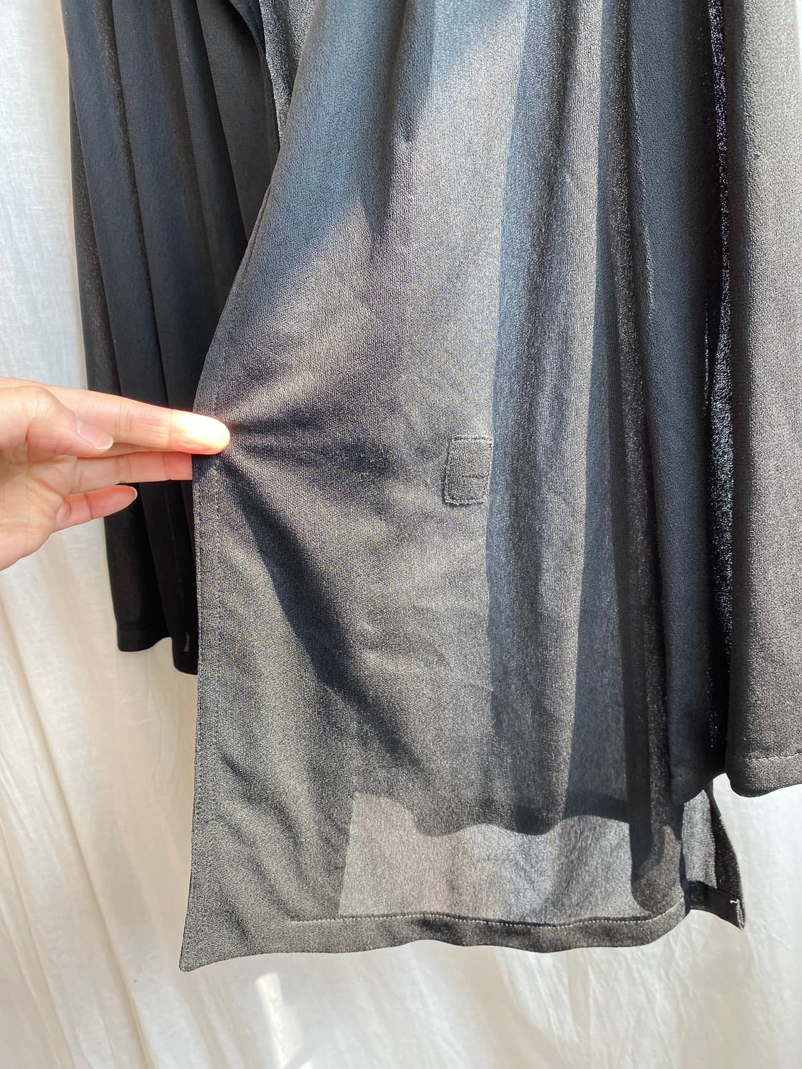 블랙 시스루 오픈자켓(M) 상품이미지8