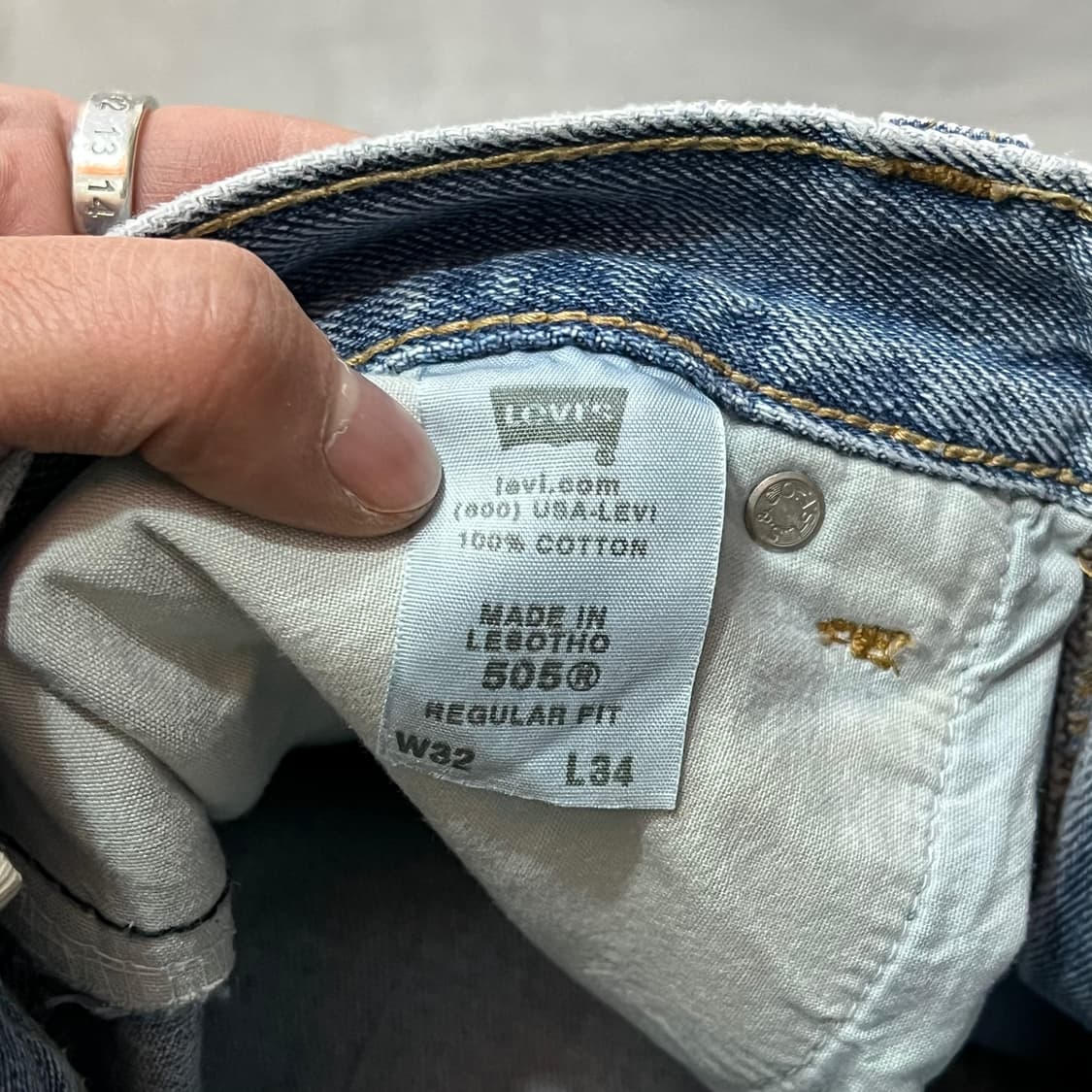  리바이스 505 블랭크탭 데님팬츠 y15259 상품이미지7