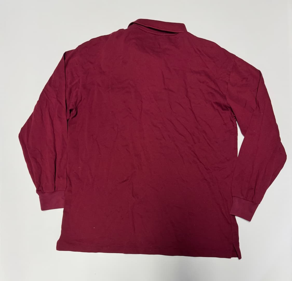 먼싱웨어 골프 긴팔 카라티 L~XL 버건디 상품이미지2