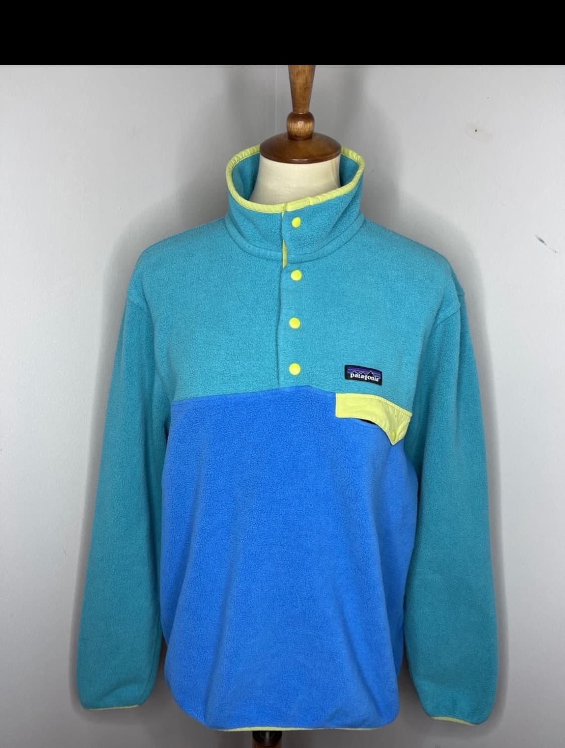 파타고니아 신칠라 스냅티 L / 민트 블루 네온 배색 (남성 95-100 상품이미지1