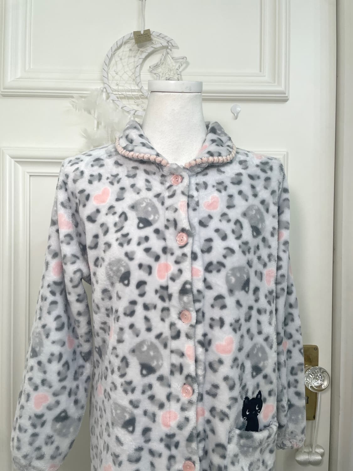 gray leopard pink heart cat point homewe 상품이미지6