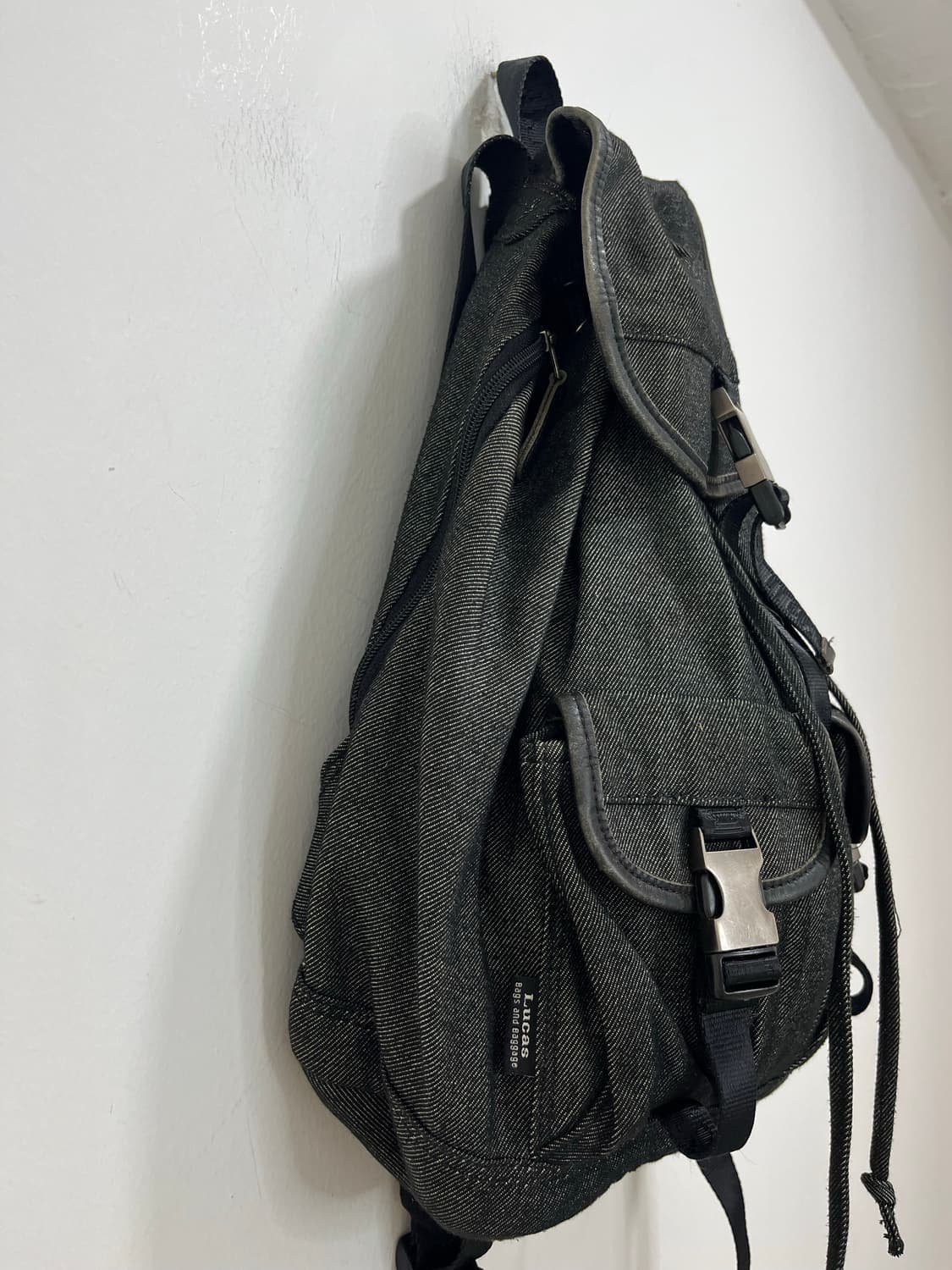 Lucas 데님 복조리 버클 백팩 상품이미지4