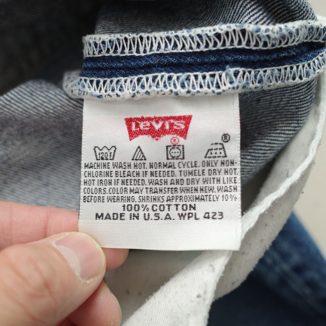 90s 리바이스 505 USA생산 중청 데님 36사이즈  상품이미지4