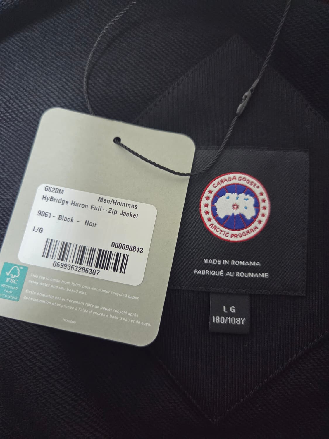 캐나다구스 하이브릿지 휴런 풀 집 자켓 블랙 상품이미지2