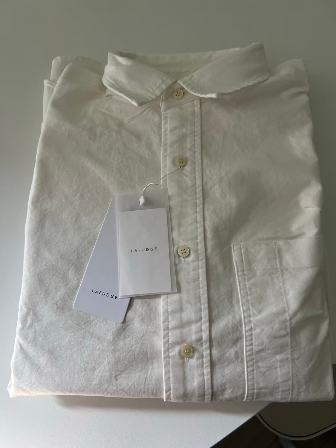 라퍼지스토어 내츄럴 워크포켓 옥스포드 셔츠 화이트  상품이미지2