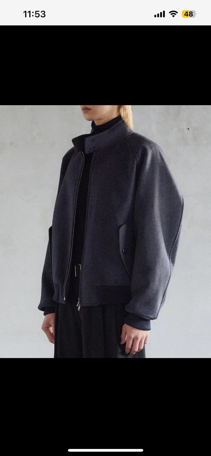 주앙옴므 울 헤링턴 자켓 차콜s 상품이미지2