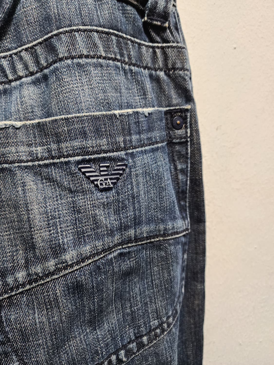 아르마니 스틸로고 데님 청바지 상품이미지5