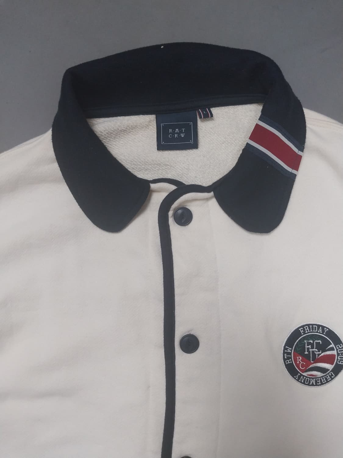 [L] 로맨틱크라운 라운드 카라 코튼 가디건 오트밀 상품이미지2