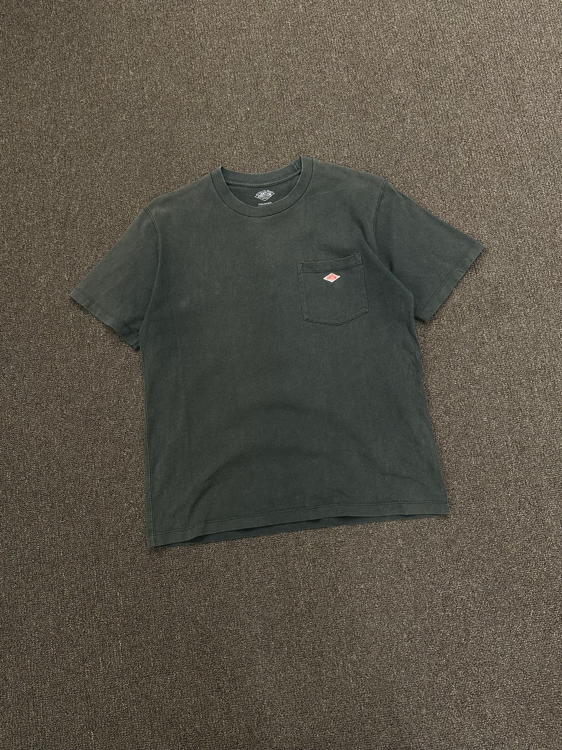 OS)DANTON vintage 포켓 로고 반팔 상품이미지1