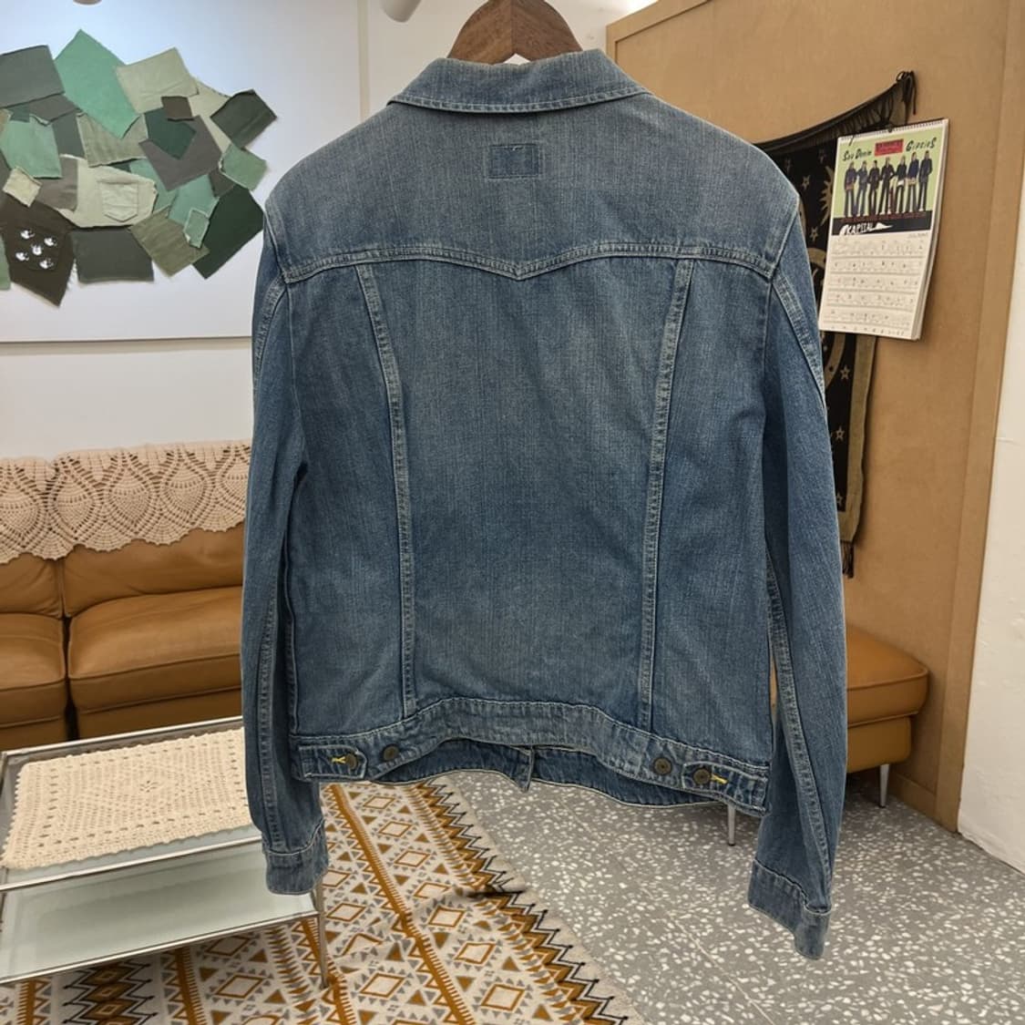 리바이스 올드스쿨 빈티지 스프링 워싱 데님자켓 XL C11024 상품이미지4