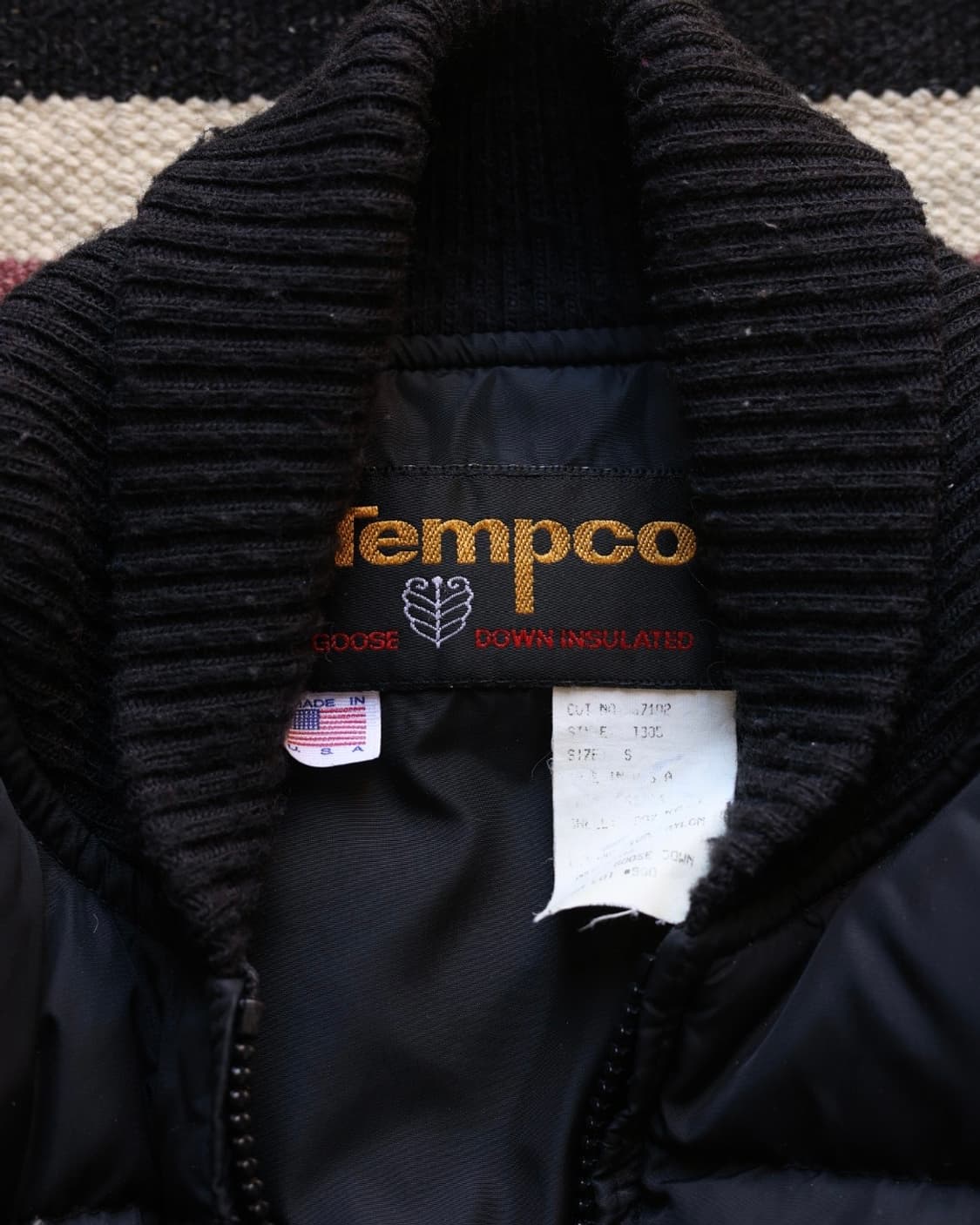 Tempco 템포 80s 퀼티드 구스다운 봄버 자켓 상품이미지3