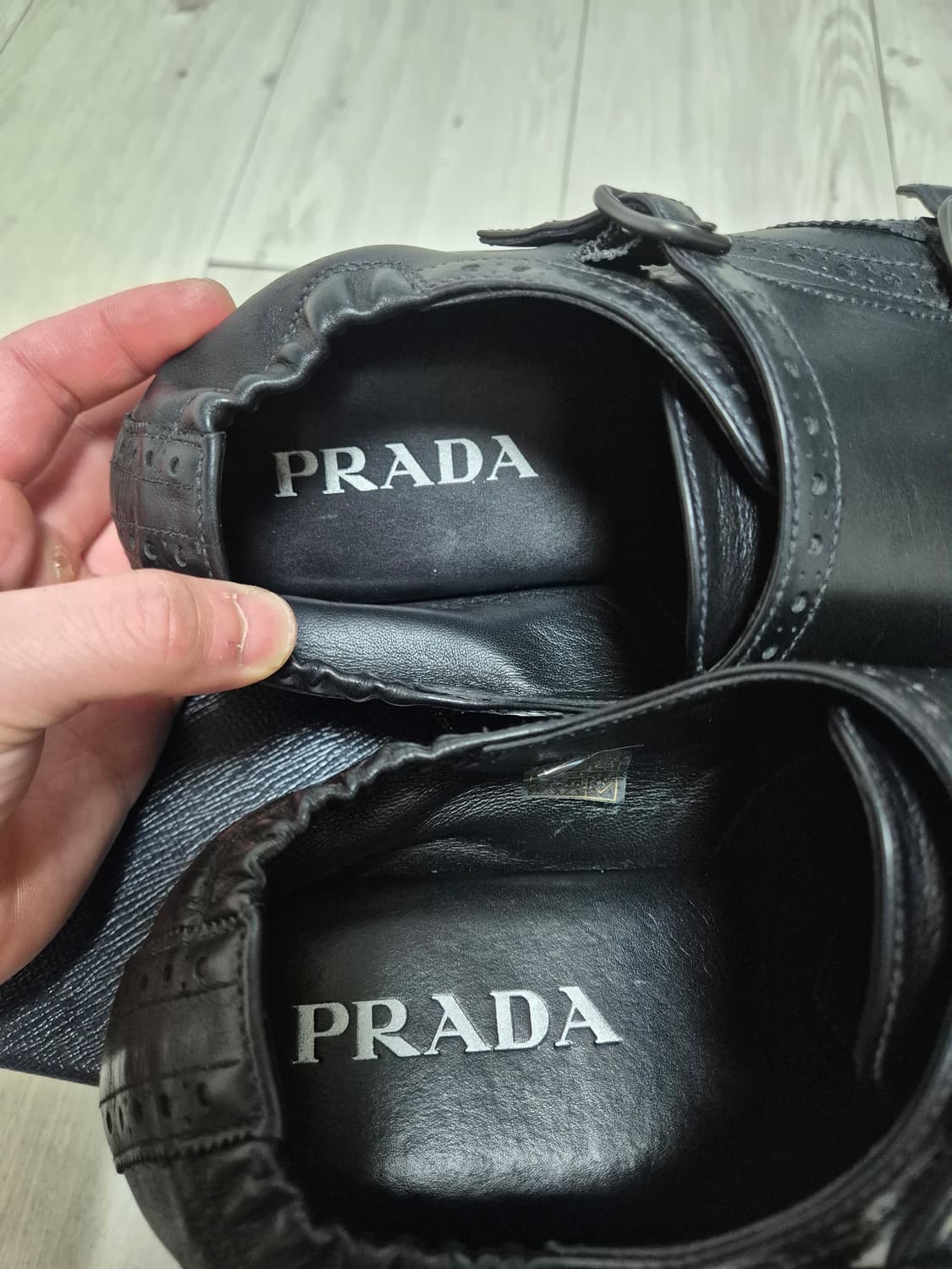 프라다 더블 몽크 스트랩 로퍼 275 8.5 상품이미지3