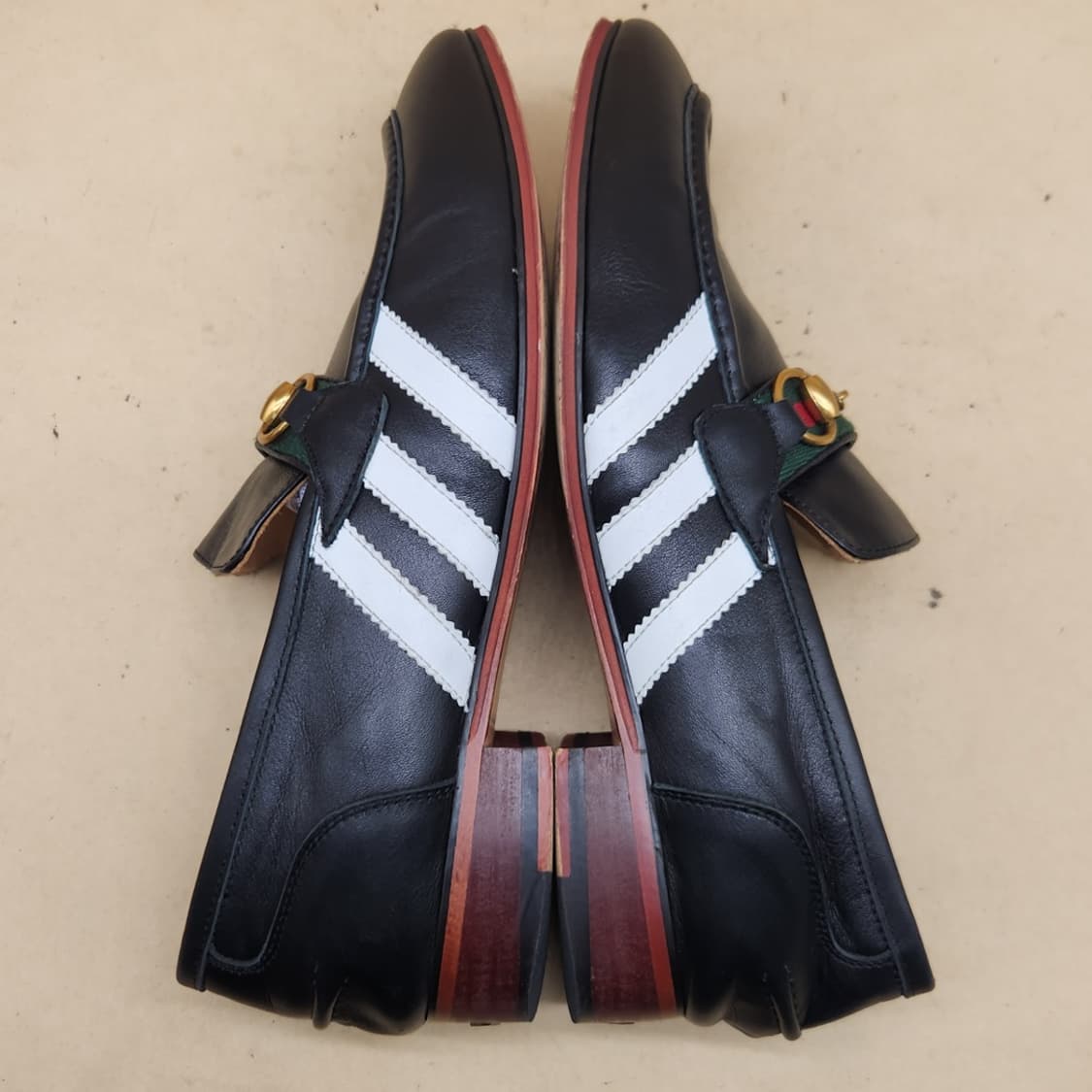 정품 구찌 x 아디다스 로퍼 실사이즈275 굽4  상품이미지5